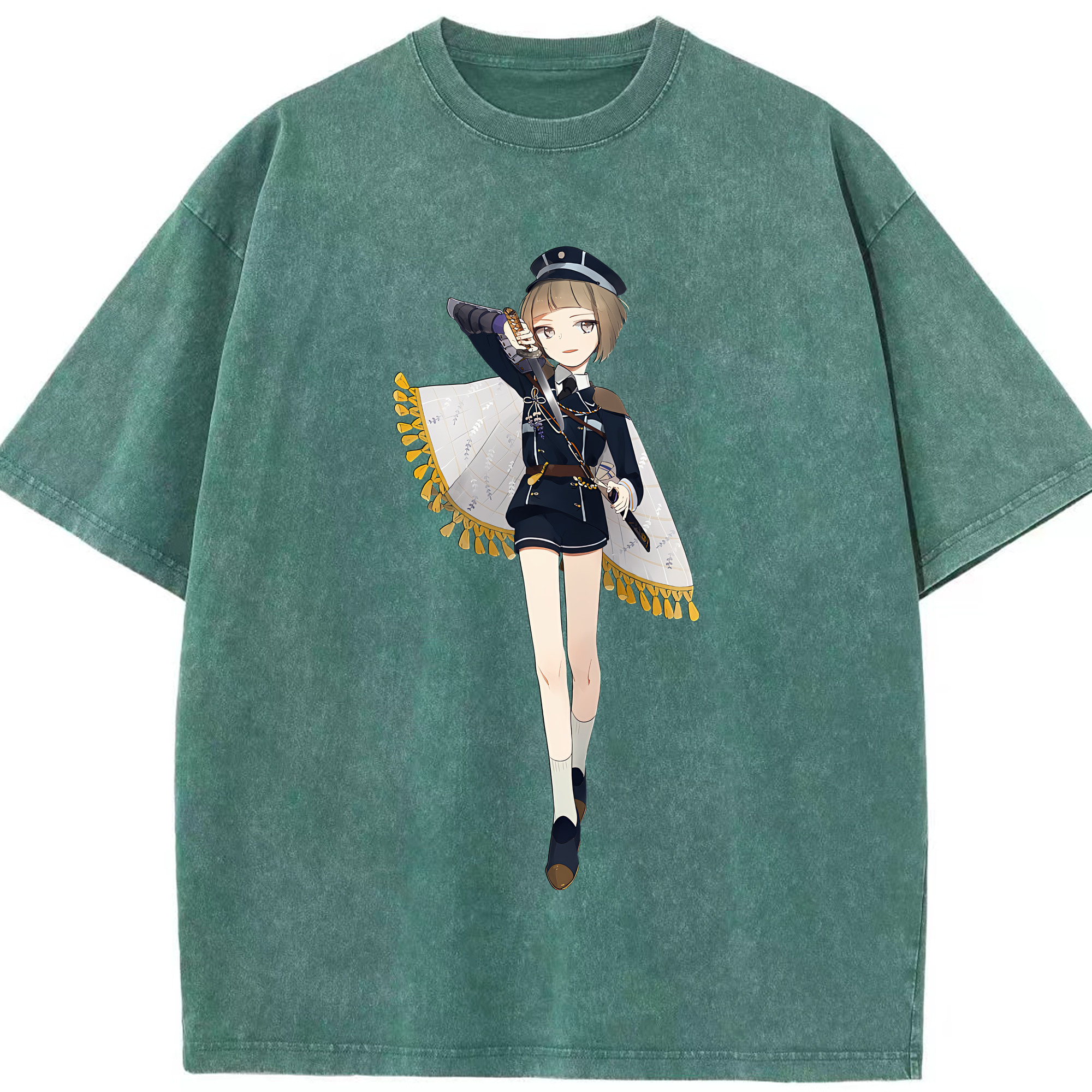 （画像用） 刀剣乱舞 Touken Ranbu 綿100% ヴィンテージ風 半袖Tシャツ（フロントプリント）